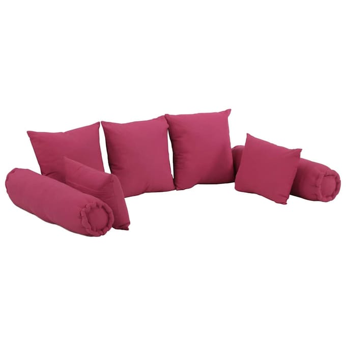 Vidaxl 7-delige Decoratieve Kussenset, Roze, Stof