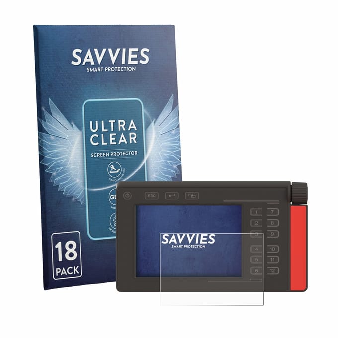 Savvies - Screenprotector voor Müller Elektronik SMART570 - Folie Beschermfolie transparant 18 Stuks