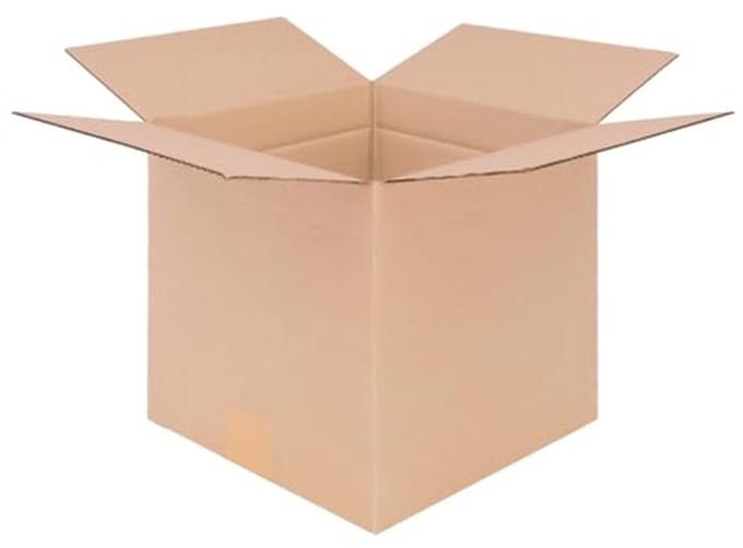 Vouwdozen - Verzenddozen Karton - Opslag en Verzending - Enkelgolf B-golf - 250x250x250mm - Bruin