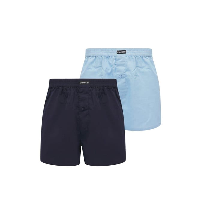 Lyle & Scott Boxershorts voor heren (Set van 2) (Blauw/Peacoat)