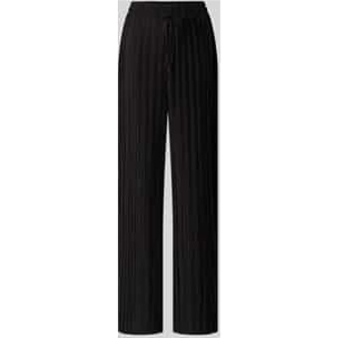Stoffen broek met plissévouwen model 'MIKALA'