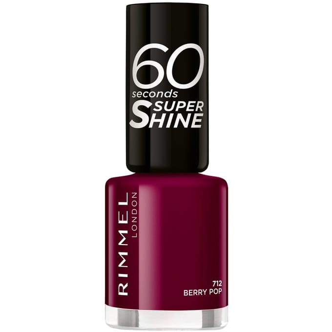 Rimmel 60 Seconds Super Shine Nail Polish 712 Berry Pop 8 ml