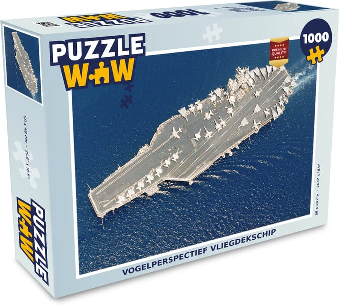Puzzel vliegdekschip - Legpuzzel - Puzzel 1000 stukjes volwassenen