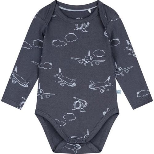 Prénatal romper vliegtuig Dark Bluegrey 62/68 heren