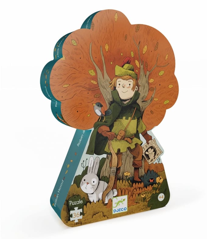 Djeco puzzel Robin Hood - kinderpuzzel 36 stukjes.