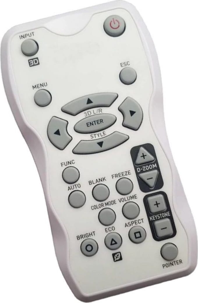 Afstandsbediening geschikt voor de CASIO XJ-M255 beamer, vervangt YT-120
