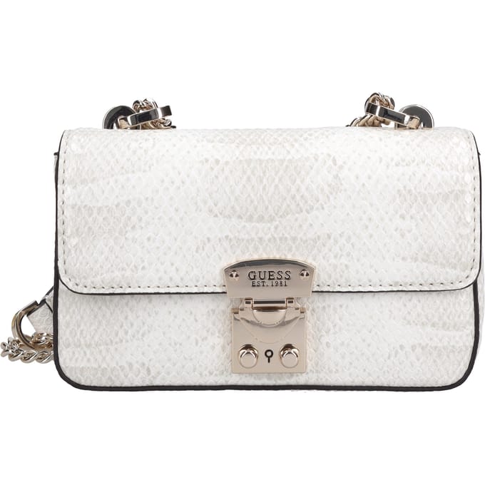 GUESS Schoudertas Eliette Mini Convertible XBody Flap Taupe Wit