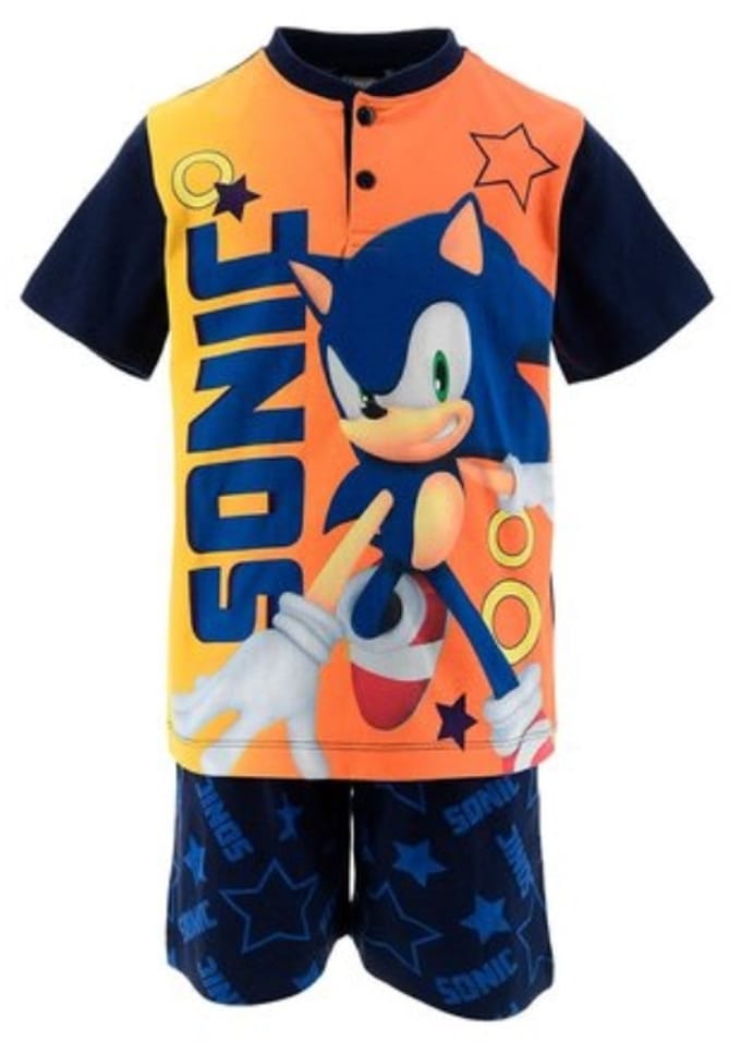 Sonic Pyjama Katoen Navy Maat 98