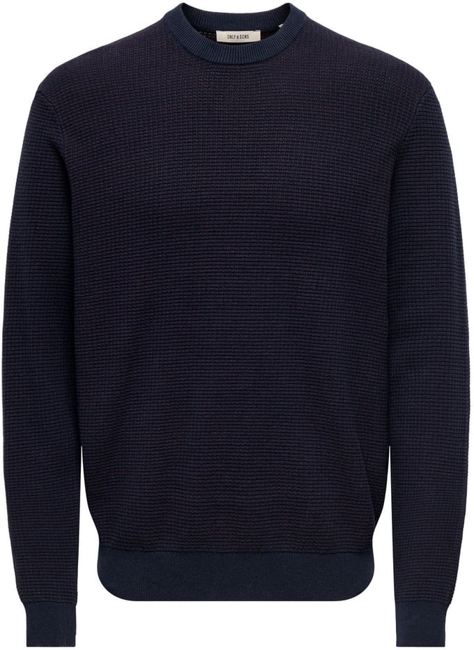 ONLY&SONS - ONSDAVE REG LS CREW NECK KNIT NOOS - Heren - Gebreide truien