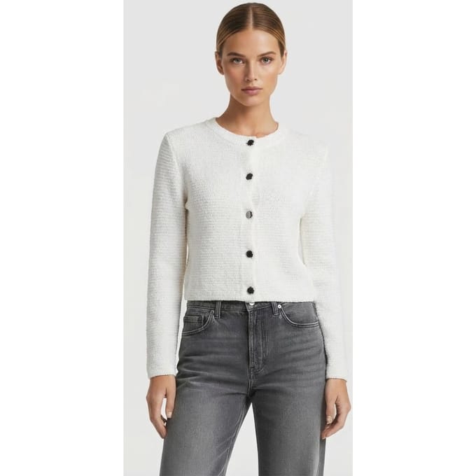 Comma  Cardigan White Größe: 46 | Cardigans Outlet | Damen | Weiß