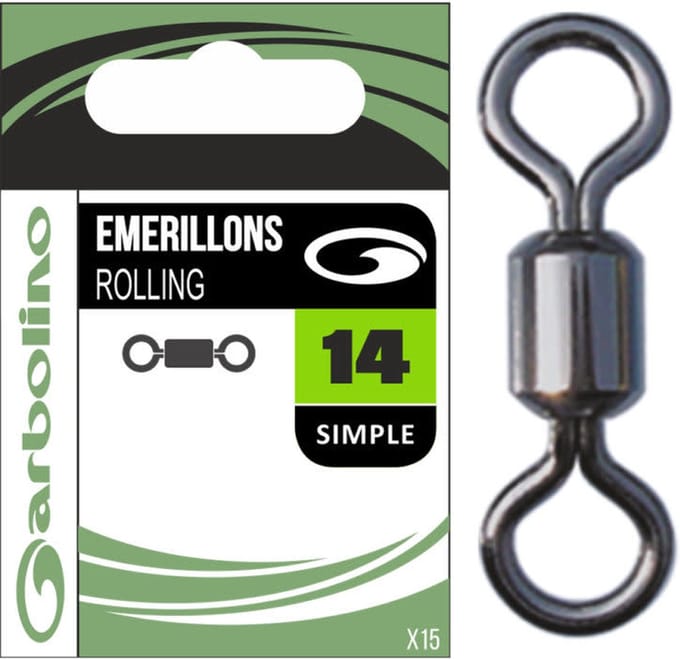 Garbolino Stream Line Micro Swivels Diamond (15 pcs) - Maat : 14