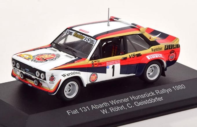 Fiat 131 Abarth #1 Winner Hunsrück Rallye 1980 - 1:43 - CMR Classic Model Replicars