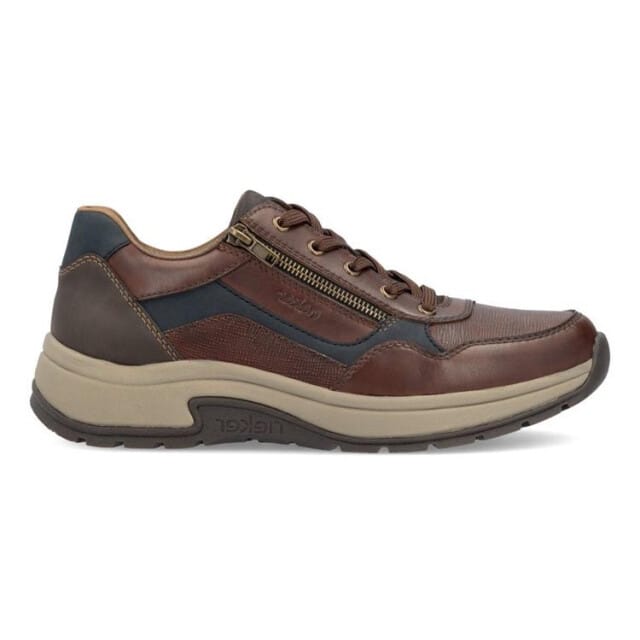 Rieker - Veterschoenen Laag Donkerbruin 44