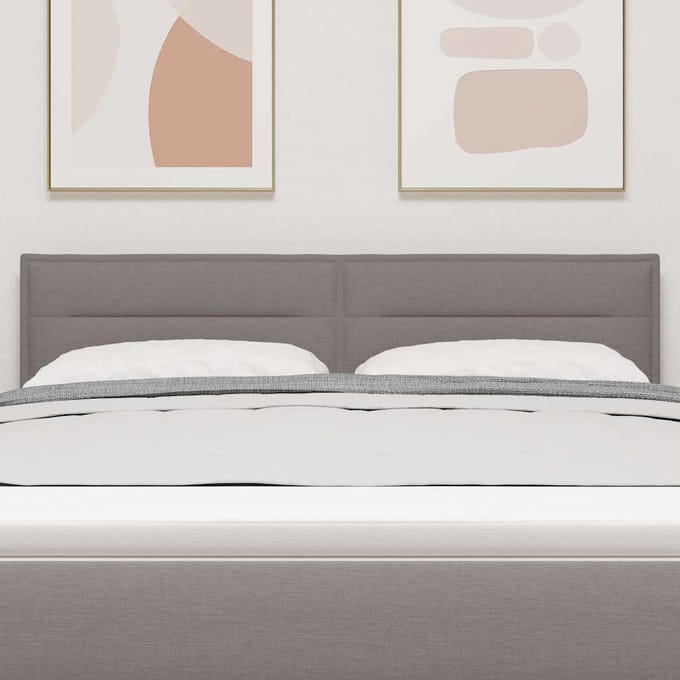 vidaXL Hoofdbord Taupe 144 cm Stof