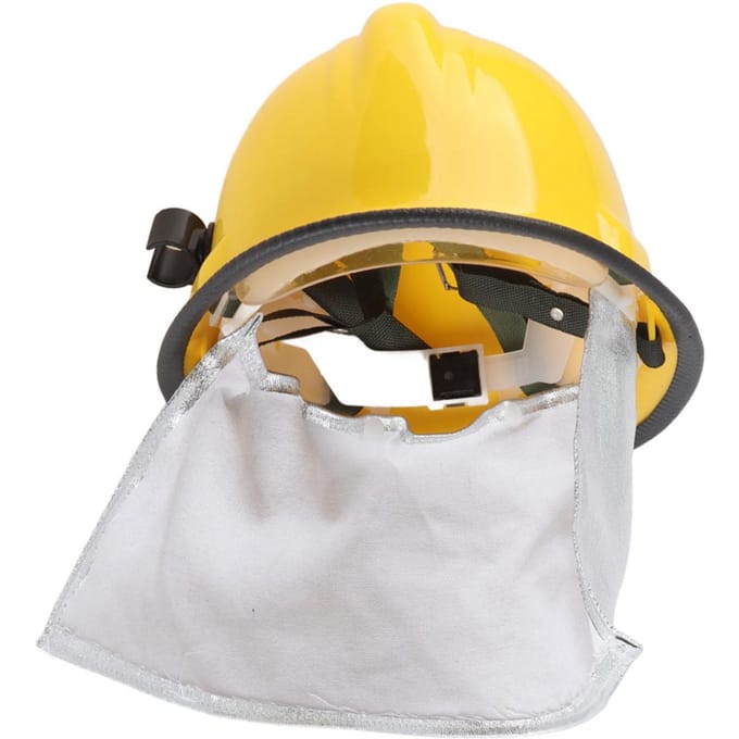 Brandweerhelm met Aluminiumfolie Preventie Vlamvertragend Prikweerstand yellow