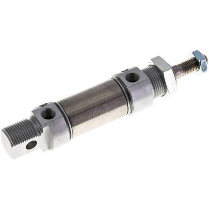 ISO 6432 Ronde Dubbelwerkende Cilinder 25-10mm - Magnetisch - Demping