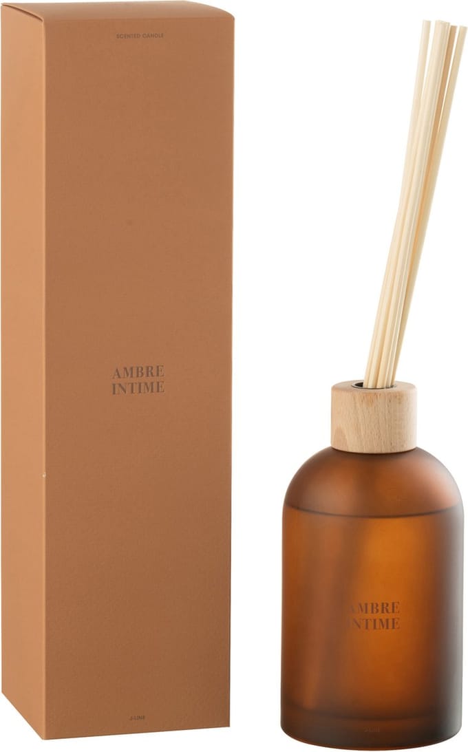 J-Line geurstokjes Accords Essentiels - Ambre Intime - oker - 550 ml