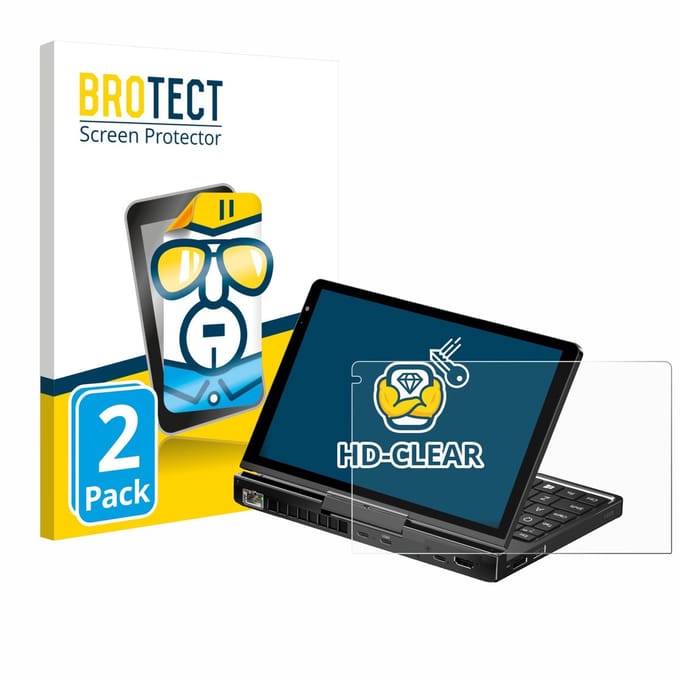 BROTECT - Screenprotector voor GPD Pocket 4 - Folie Beschermfolie transparant 2 Stuks