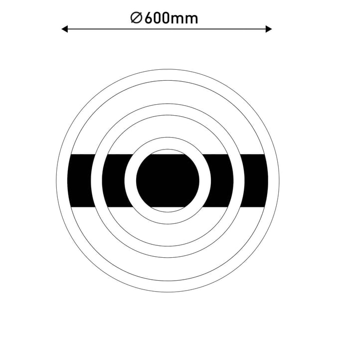 Näve LED plafondlamp CCT, drie ringen afstandsbediening