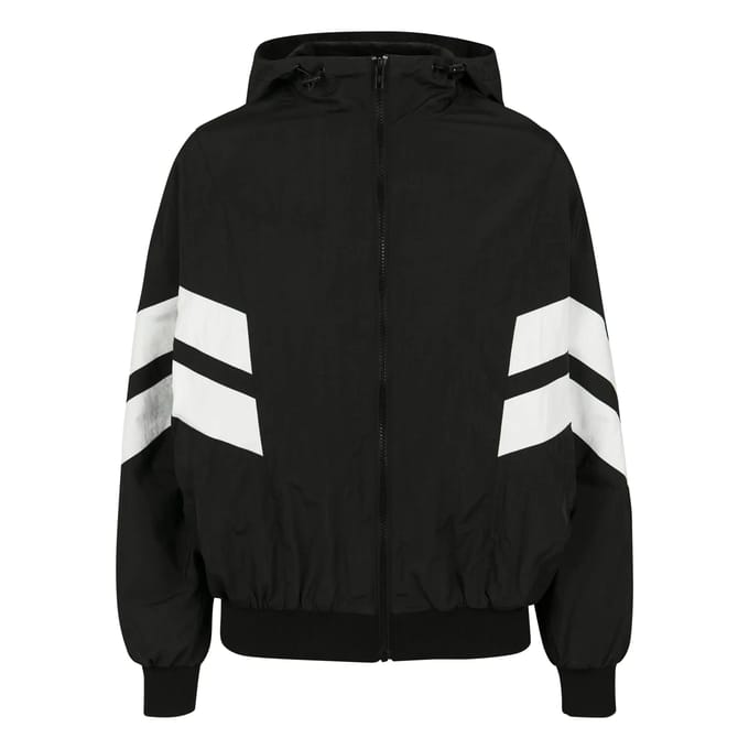 Urban Classics tussenjas ladies crinkle batwing jacket Wit-l