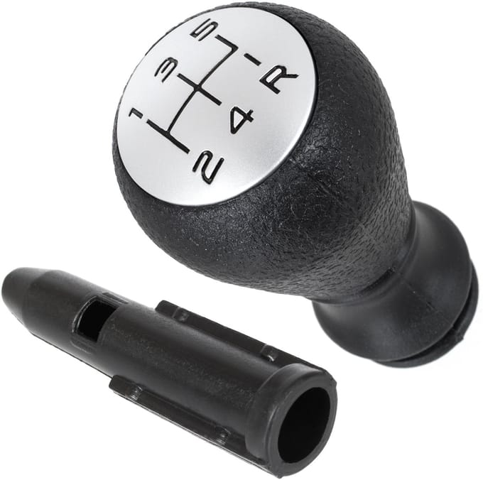 Modecar - Versnellingspook Knop - Zwart - Zilver - Peugeot