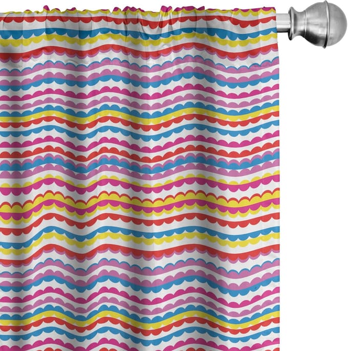ABAKUHAUS Abstrakt Gordijnen – 2x75x175 cm – Moderne Kunst, Multicolor