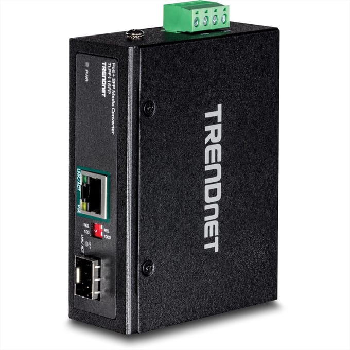 TrendNet 21.22.1324 TI-PF11SFP Netwerk mediaconverter behuizing 1000 MBit/s PoE-functie