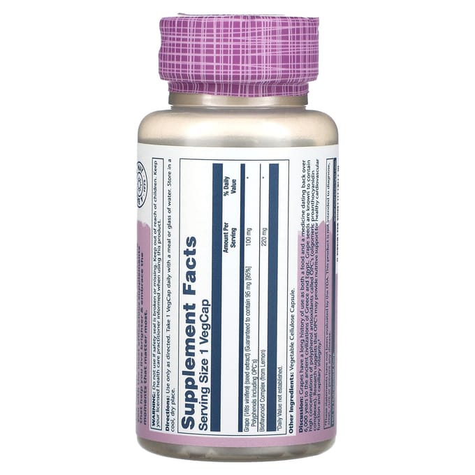 Essentieel Extract, Druivenpit, 100mg, 60 Plantaardige Capsules