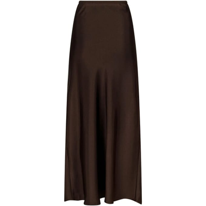 Neo Noir Vicky Heavy Sateen Skirt Rokken Dames - Bruin - Maat 36