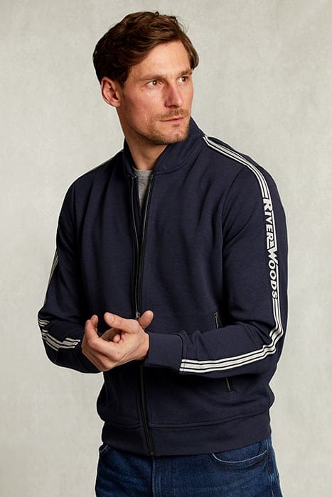 River Woods Cardigan With Zipper Navy Blue Größe: S | Cardigans Outlet | Herren | Blau