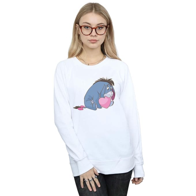 Disney Dames/Dames Winnie The Pooh Eeyore Mond Sweatshirt (Wit)