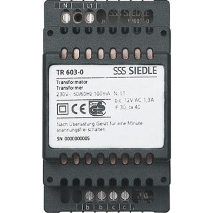 Siedle TR Universele Voedingseenheid 12V 1.3A | 200035160-00 - E23Y6