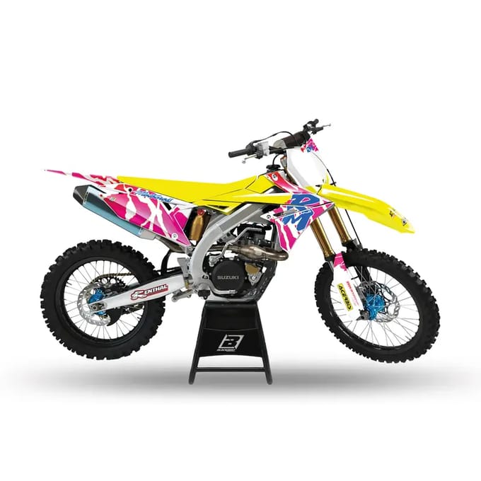 Motorfiets decoratie kit Blackbird Racing Retro - Suzuki RM 125/250