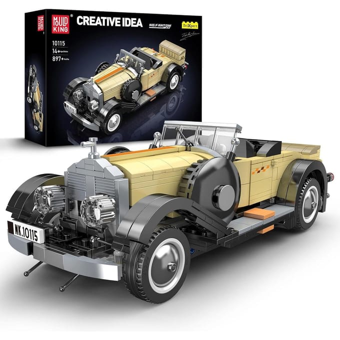 Mouldking 10115 - Rolls-Royce Phantom - Vintage - bouwpakket - bouwstenen - Bouwset - past op bekende merken