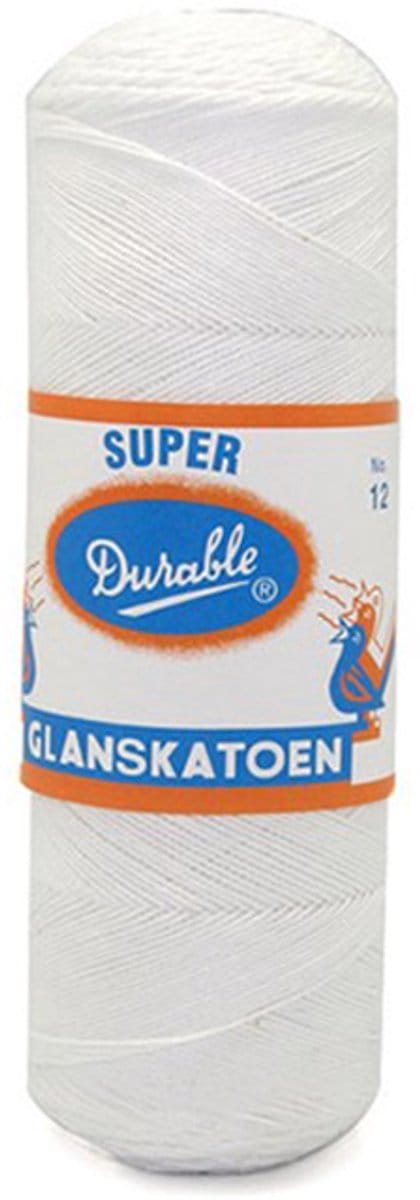 Durable Glanskatoen Nr. 12 - 009 wit - Katoen Garen
