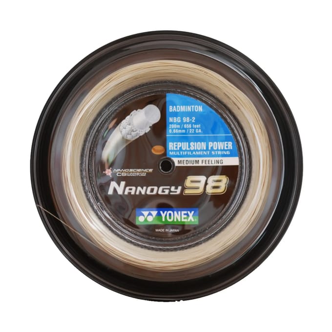 Yonex Nanogy 98 badmintonsnaar - duurzaam - 200m