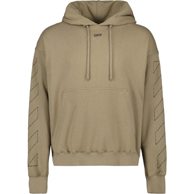 Off-white Off Stitch Skate Hoodie Beige