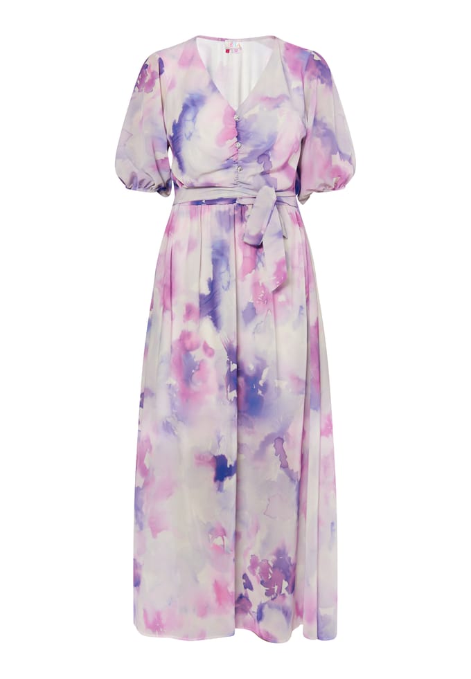 IZIA Jurk Dames Lila veelkleurig