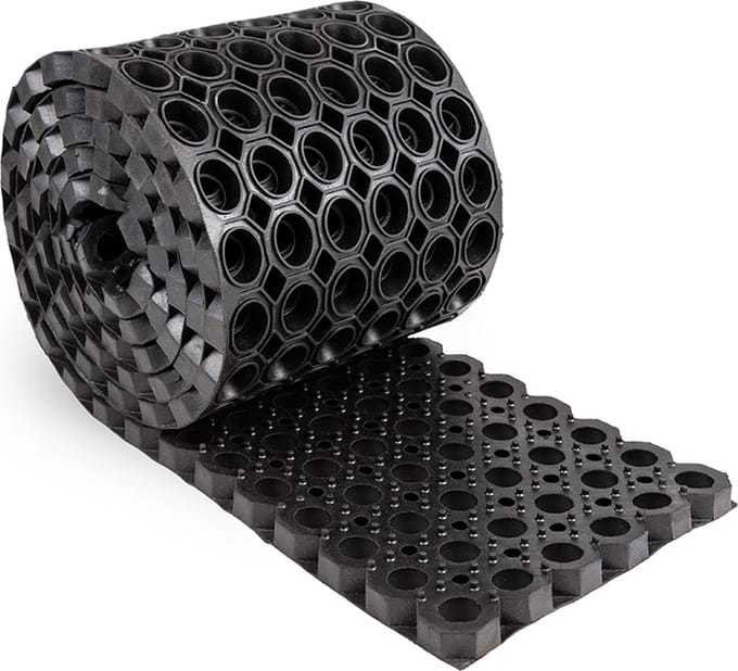 Rubbermagazijn - Gootband - 600x25x2,3cm - Lengte 6 meter - Gootrubber voor oprit