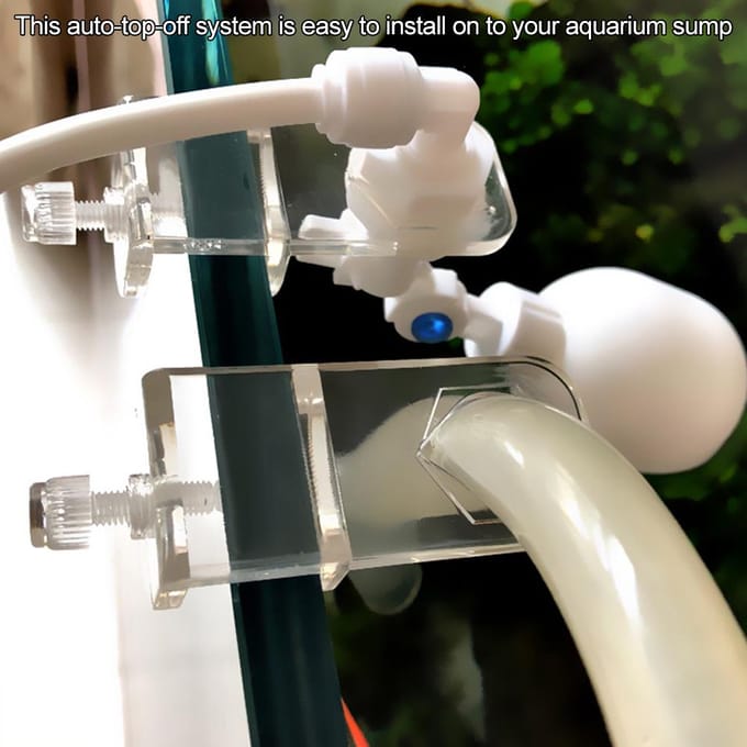 Contrôleur de remplissage d'eau automatique, système AutotopOff, montage de vanne à flotteur réglable pour aquarium white