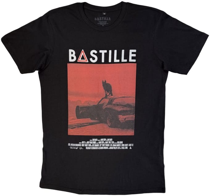 Bastille - Bad Blood Wolf Heren Tshirt - XL - Zwart