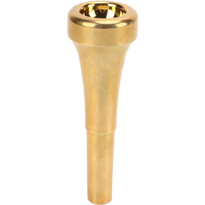 Trompet Vervangend Mondstuk 82mm Lengte Helder Geluid Metaal Goud Trompet Mondstuk Wind beige