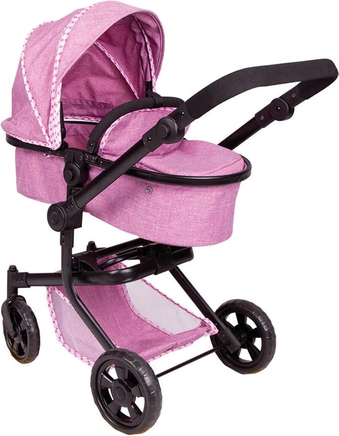 Poppenwagen 2 in 1 Trend Fuchsia