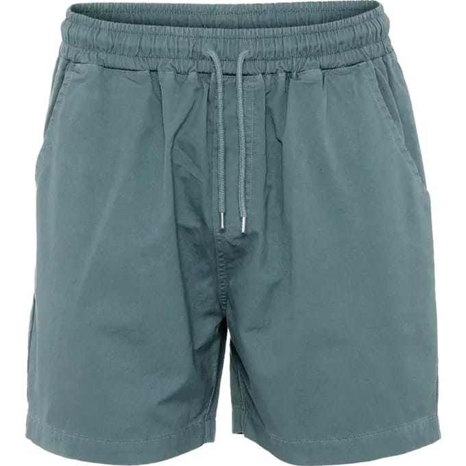 Twill Short broek Colorful Standard Organic steel blue
