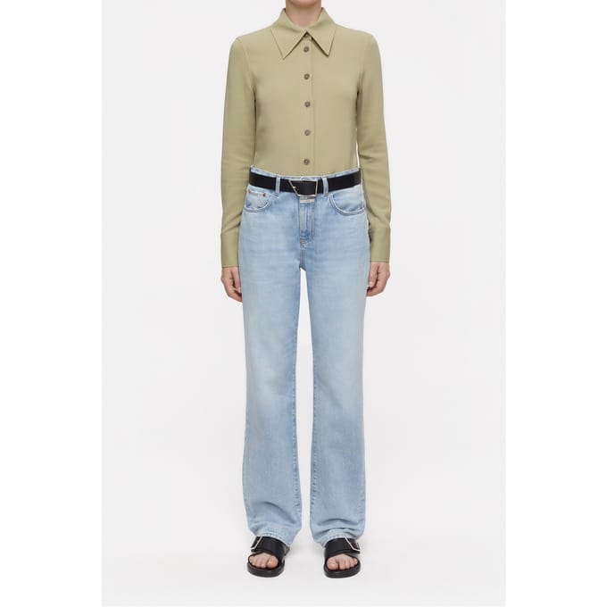 Closed Slim Blouse Sage Tea Taglia: S | Maglie a manica lunga Outlet | Donna | Verde