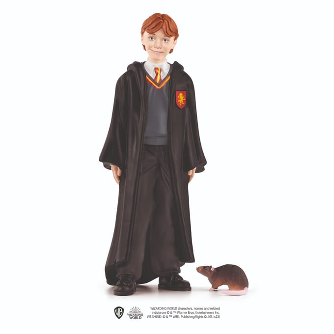 schleich WIZARDING WORLD - Ron Wemel en Schurfie - Ron Weasley & Scabbers - Harry Potter - 42634
