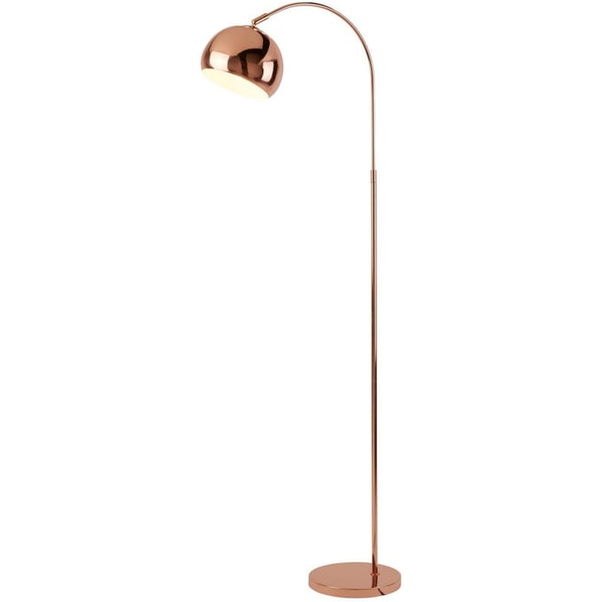 Searchlight Vloerlamp Lukai, koper, metaal, 140 cm, E27