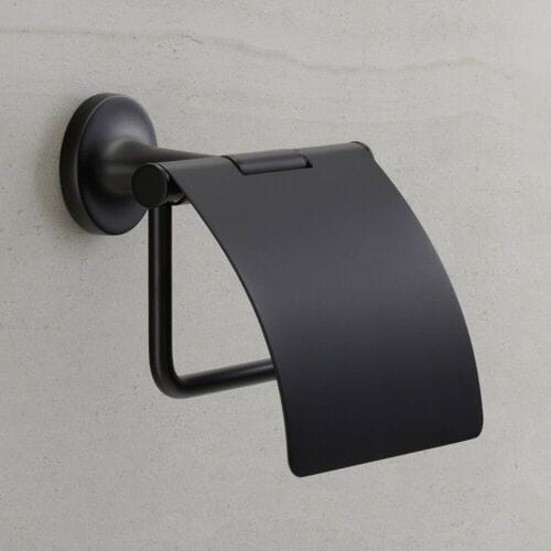 Duravit Starck T closetrolhouder 12,5x8,3x13,1cm mat zwart