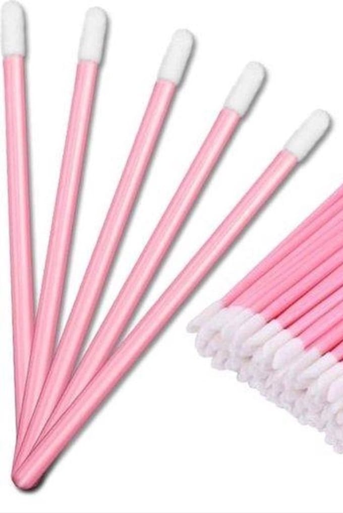Scoby - Make-up borsteltje - Lipgloss applicator - Oogschaduw kwastje - Make-up Tool - 9CM - 50 Stuks - Roze
