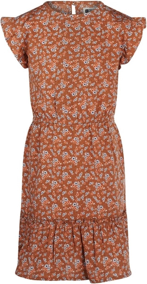 No Way Monday-Meisjes Jurk ss-Bruin